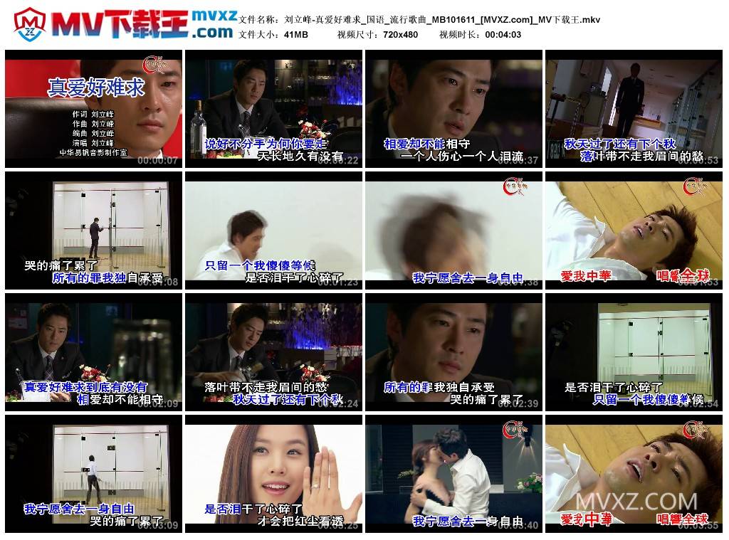 刘立峰-真爱好难求_国语_流行歌曲_MB101611